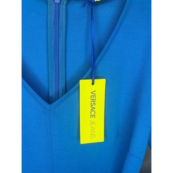 Versace Jeans Couture Dress NEW Mica Ladies Size 42 / 6 US Gold Chain Versace - Picture 8 of 13